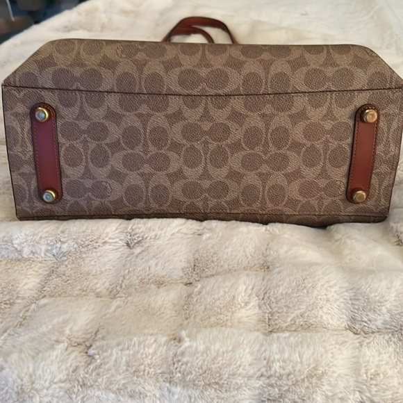 Coach purse. Signature “C” brown leather